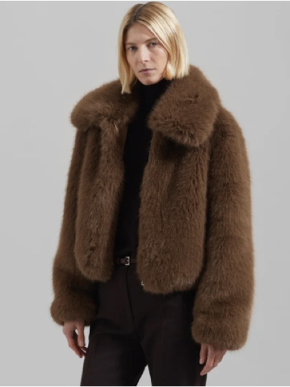 The Frankie Shop Hope Faux Fur Jacket NWT